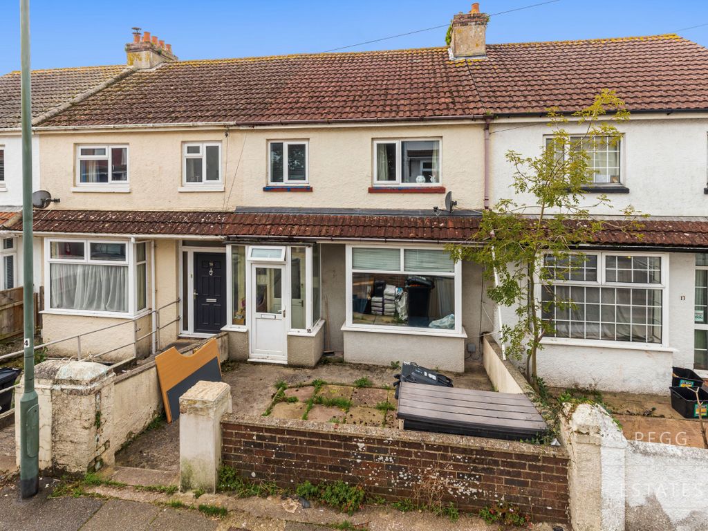 3 bed terraced house for sale in Horace Road, Torquay TQ2, £240,000