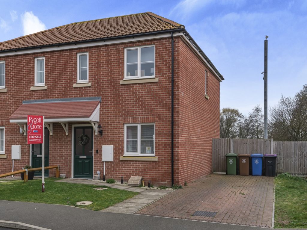 2 bed semi-detached house for sale in Grayling Way, Boston, Lincolnshire PE21, £52,500