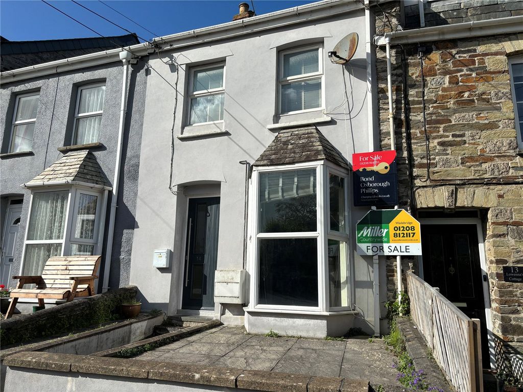 3 bed terraced house for sale in Trevanion Road, Wadebridge, Cornwall PL27, £250,000