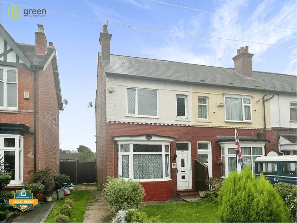 3 bed end terrace house for sale in Short Heath Road, Erdington, Birmingham B23, £240,000