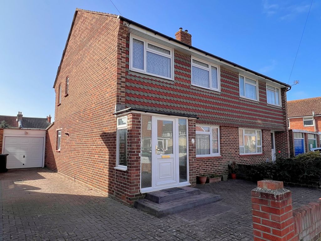 3 bed semi-detached house for sale in Exmouth Road, Elson, Gosport PO12, £270,000