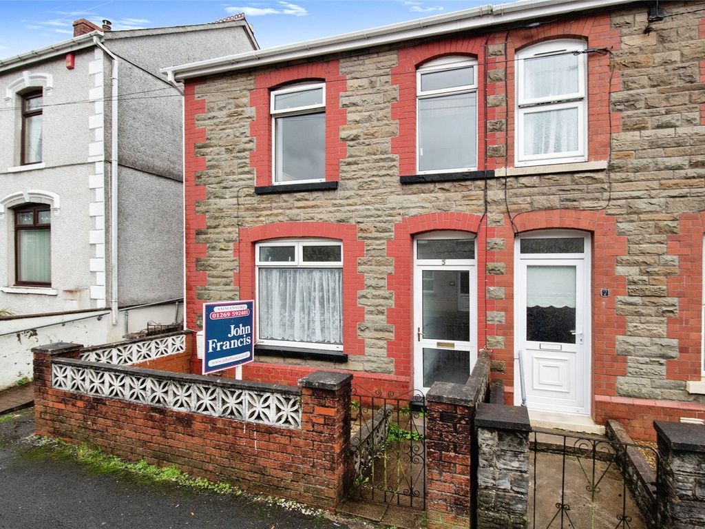 3 bed semi-detached house for sale in Ceidrim Road, Glanamman, Ammanford, Carmarthenshire SA18, £160,000