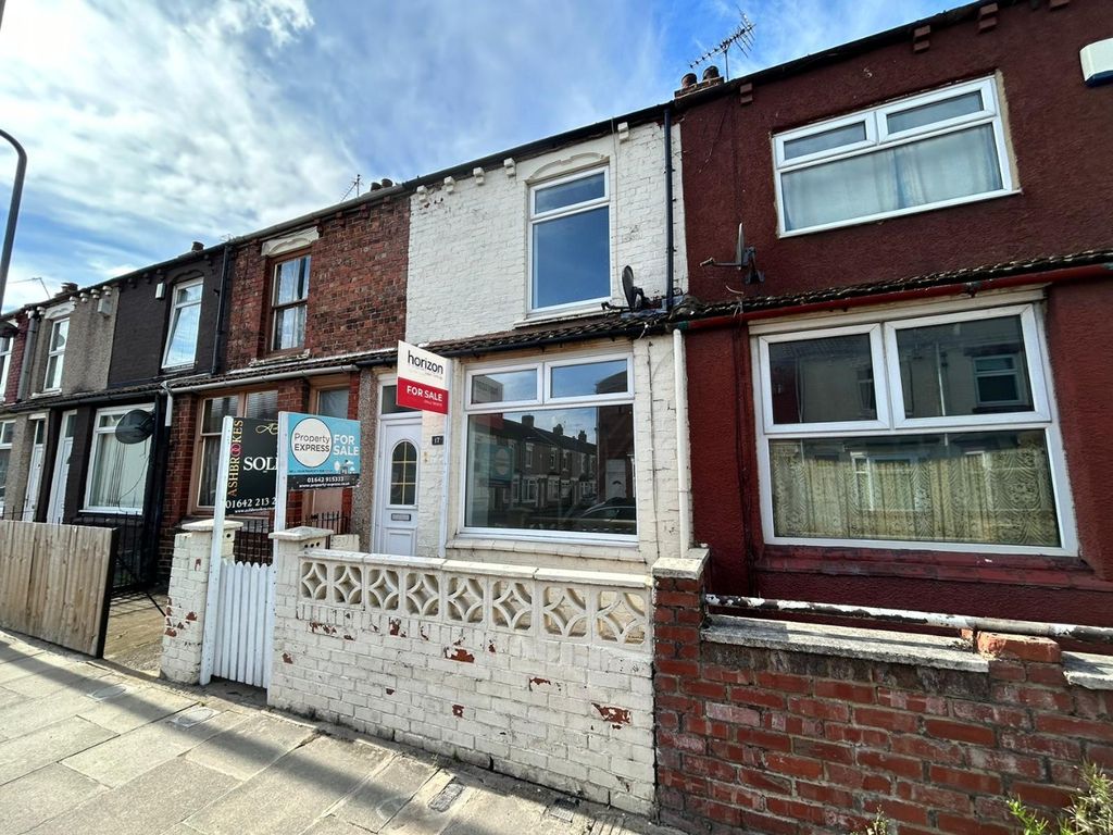 2 bed terraced house for sale in Frederick Street, Middlesbrough, North Yorkshire TS3, £45,000