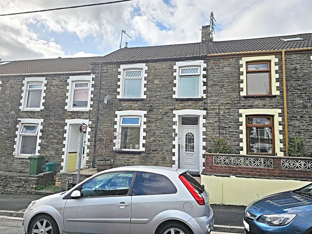 3 bed terraced house for sale in Castle Ivor Street, Hopkinstown, Pontypridd CF37, £160,000