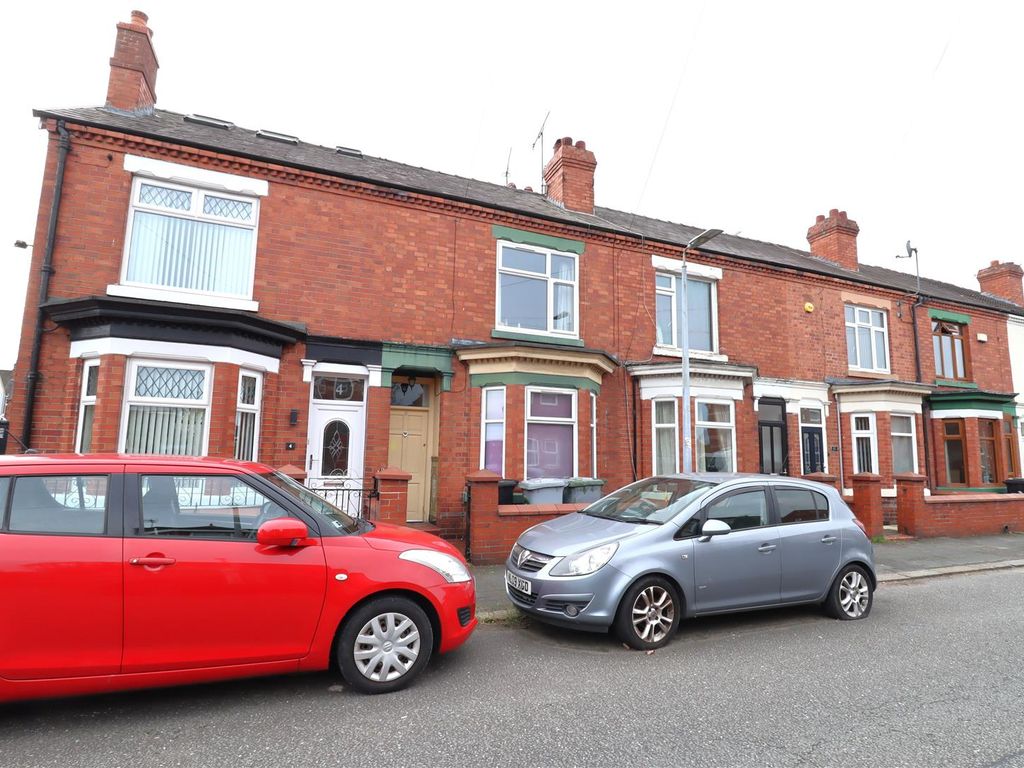 3 bed terraced house for sale in St. Clair Street, Crewe CW2, £118,500