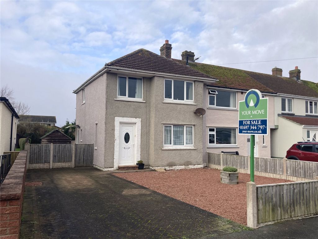 3 bed end terrace house for sale in Skinburness Drive, Silloth, Wigton CA7, £180,000
