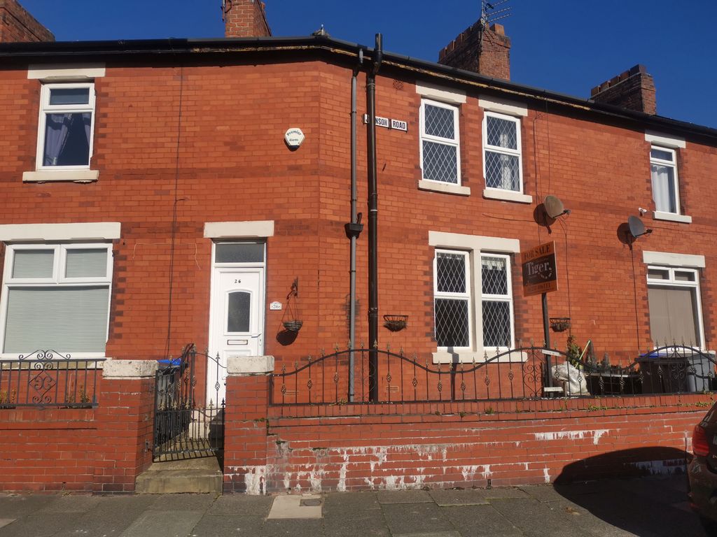 2 bed terraced house for sale in Newhouse Road, Blackpool FY4, £75,000