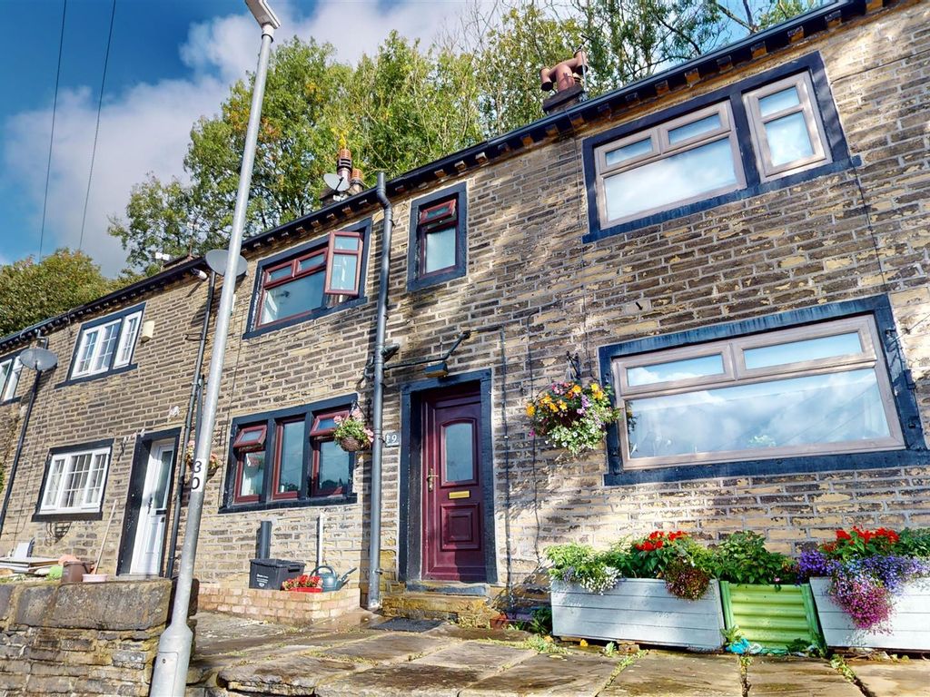 2 bed terraced house for sale in Hough, Northowram, Halifax HX3, £135,000