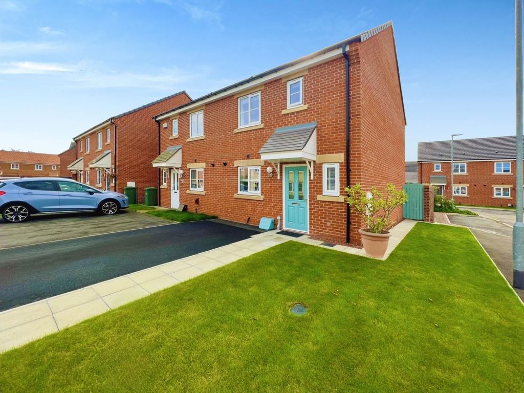 3 bed semi-detached house for sale in Pegasus Avenue, Stockton-On-Tees TS18, £175,000