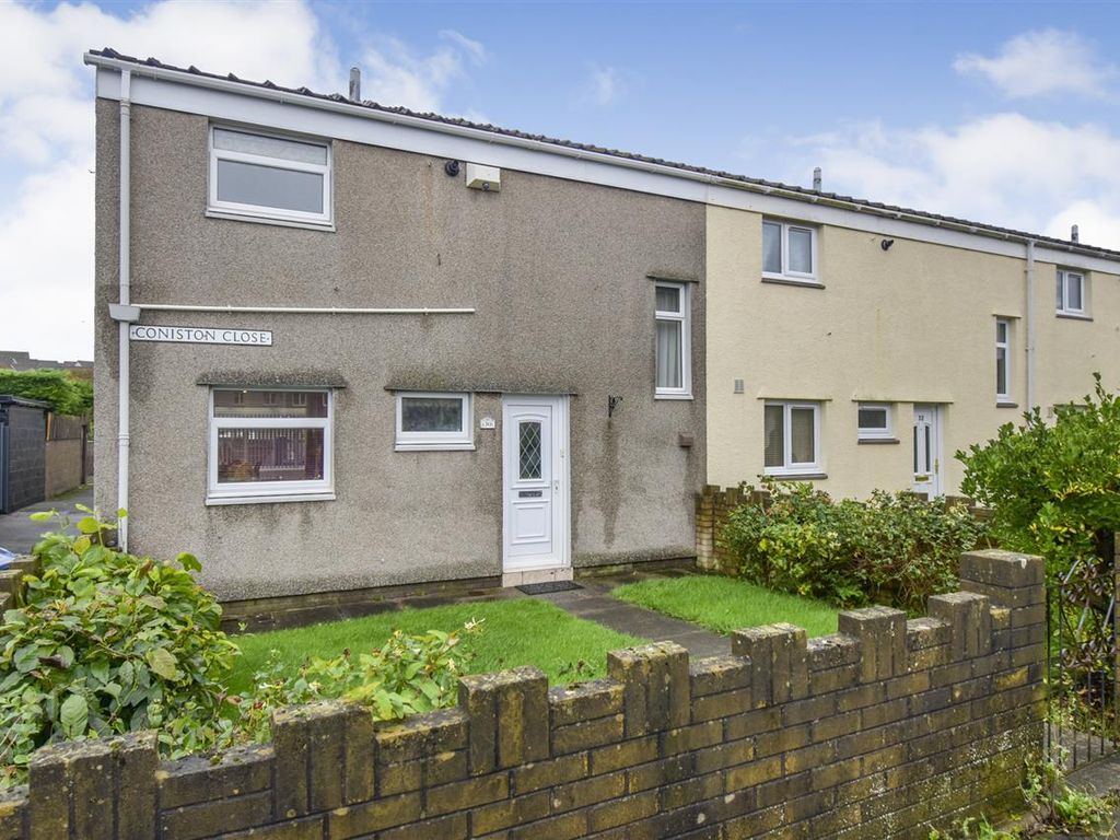 3 bed end terrace house for sale in Coniston Close, Workington, Workington CA14, £115,000