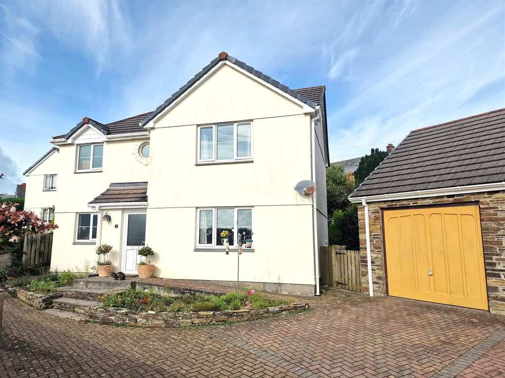 3 bed detached house for sale in Bury Close, Warbstow, Launceston PL15, £335,000