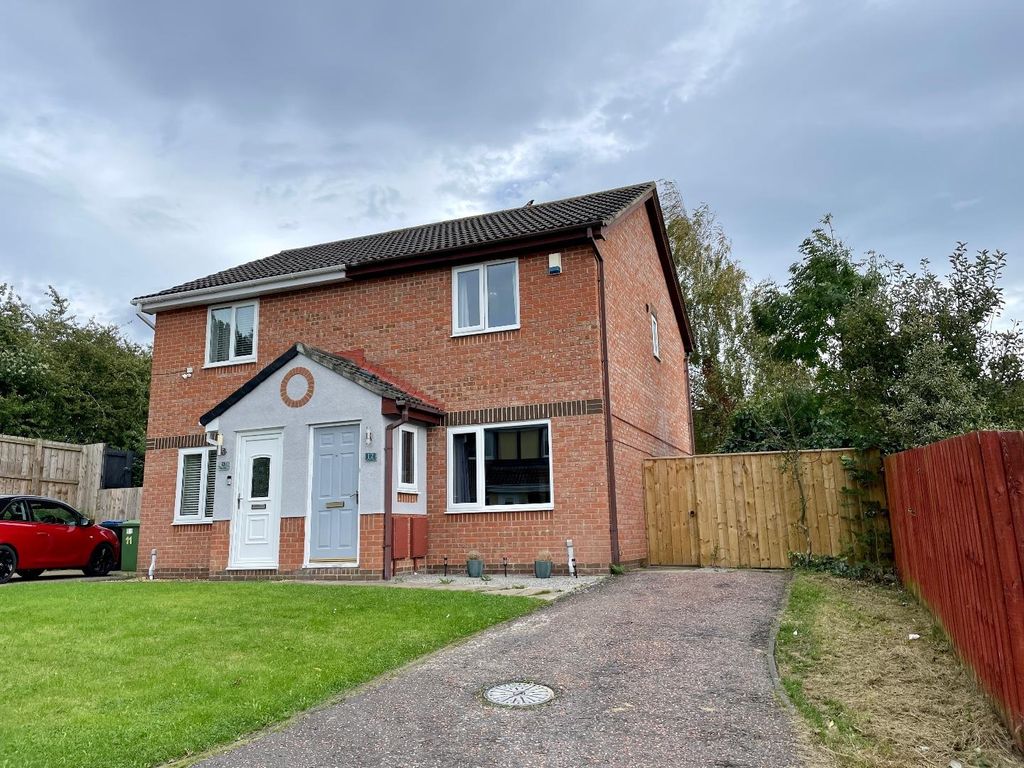 2 bed semi-detached house for sale in Hoode Close, Newton Aycliffe DL5, £100,000