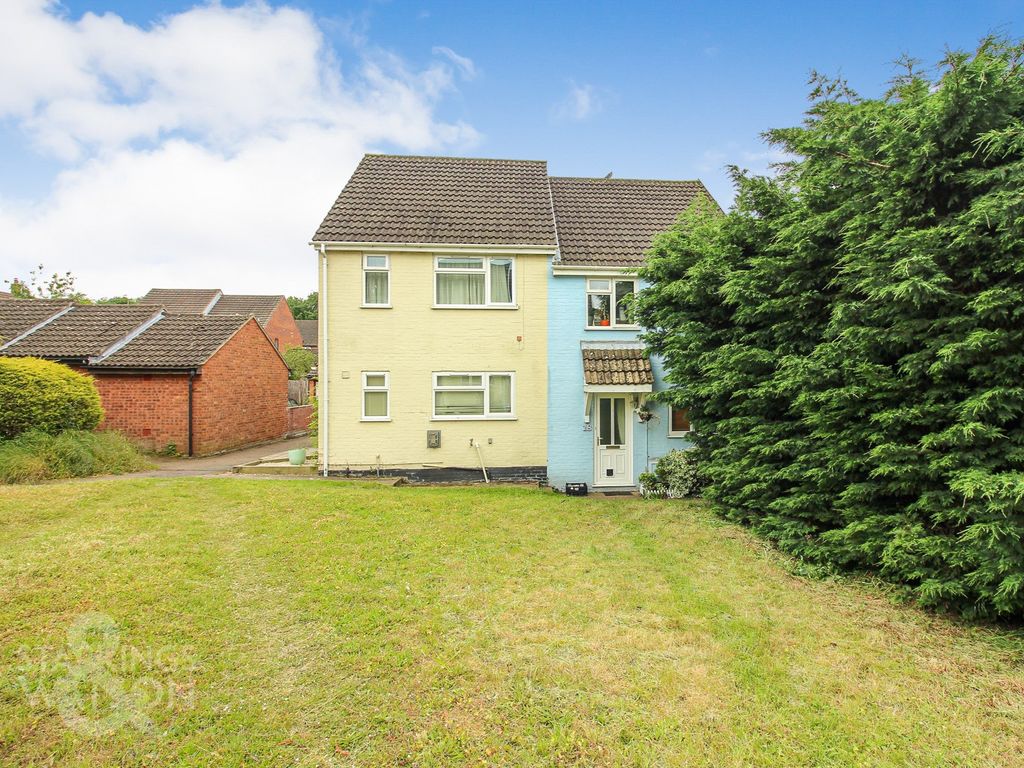 3 bed semi-detached house for sale in Gravel Hill, Stoke Holy Cross, Norwich NR14, £230,000