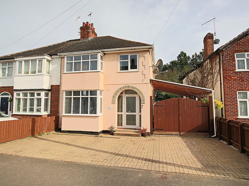 3 bed semi-detached house for sale in Grange Avenue, Leicester Forest East, Leicester LE3, £280,000