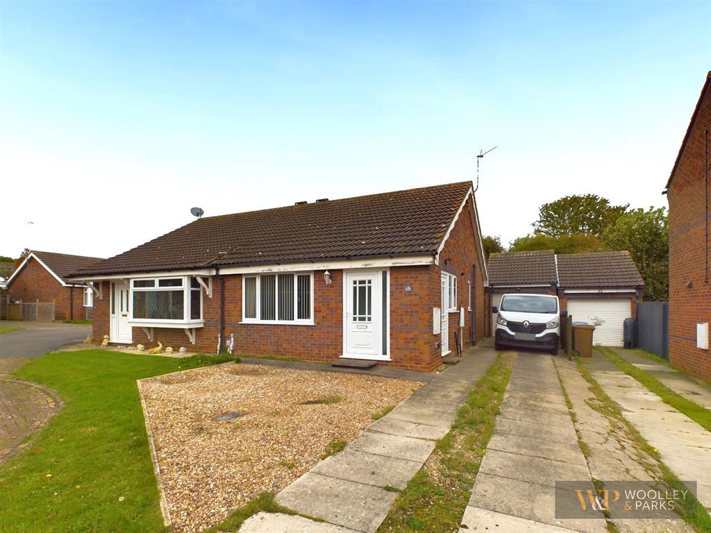 2 bed semi-detached bungalow for sale in Oaklands, Cranswick, Cranswick, Driffield YO25, £180,000