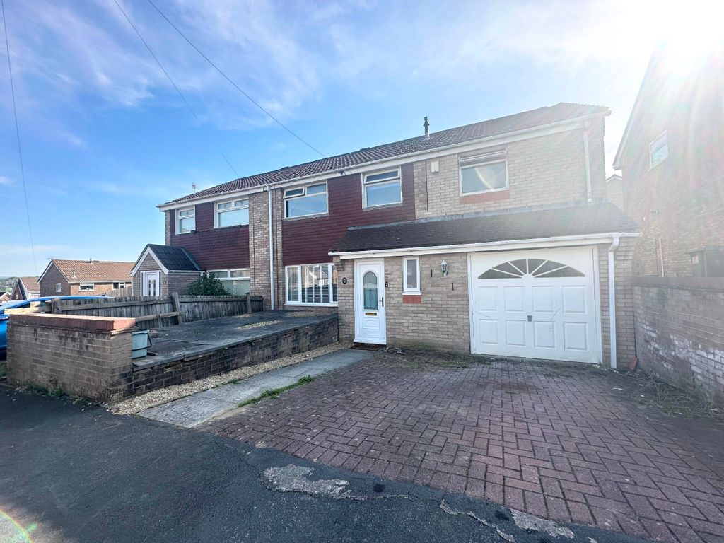 4 bed semi-detached house for sale in Penmaen Close, Cefn Hengoed, Hengoed CF82, £220,000