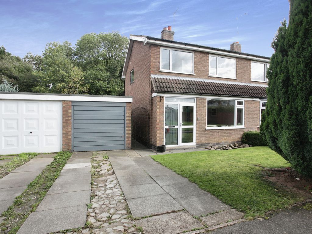 3 bed semi-detached house for sale in Ashover Close, Cosby, Leicester LE9, £325,000