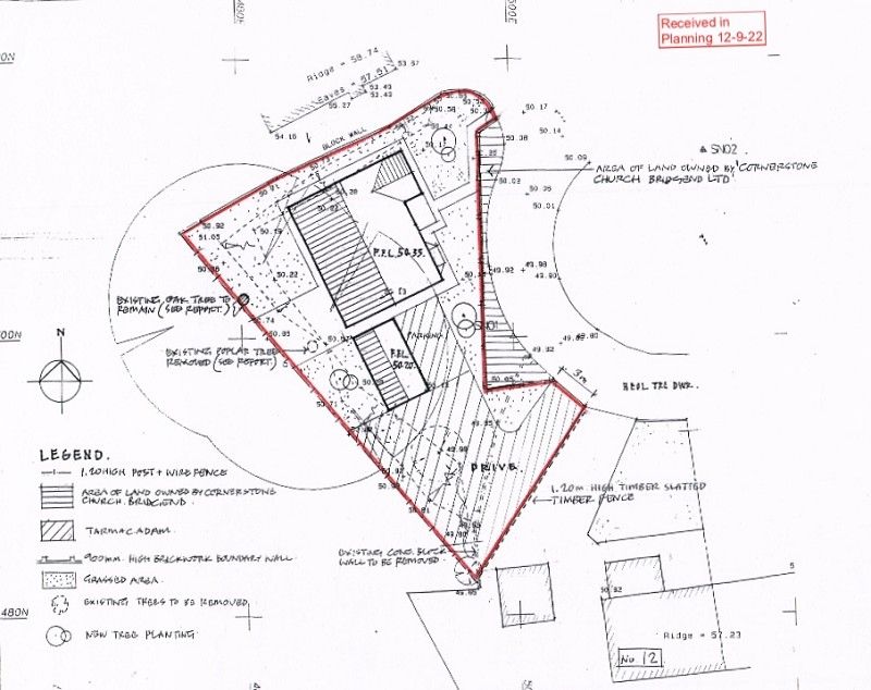 Land for sale in Heol Tredwr, Waterton, Bridgend, Bridgend County. CF31, £110,000