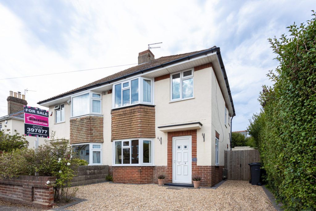 3 bed semi-detached house for sale in Stewart Road, Bournemouth BH8, £322,500