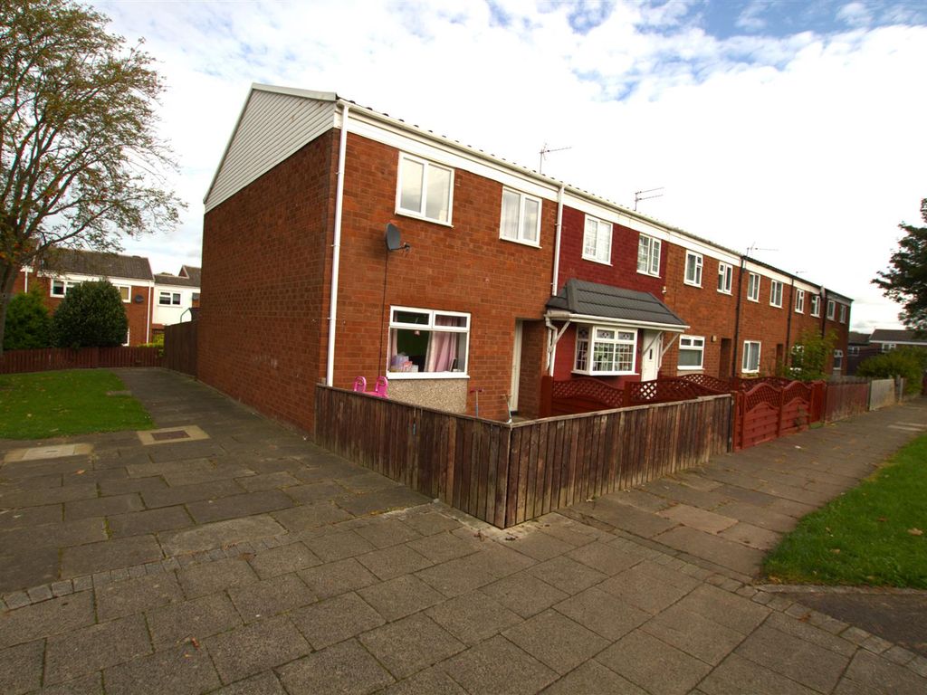 3 bed end terrace house for sale in Enderby Gardens, Hemlington, Middlesbrough TS8, £80,000