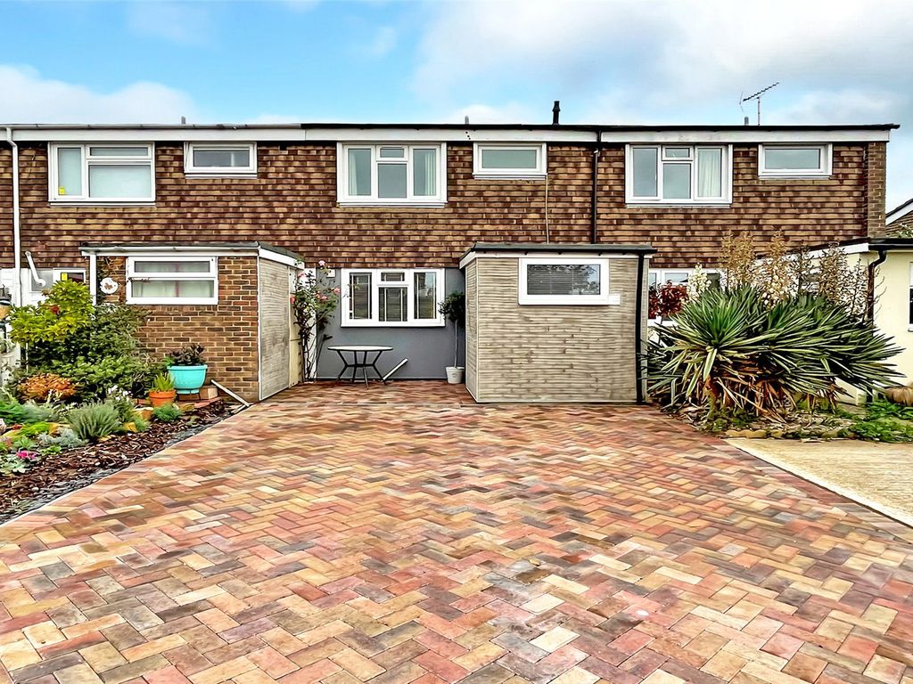 3 bed terraced house for sale in Pentland Road, Worthing, West Sussex BN13, £335,000