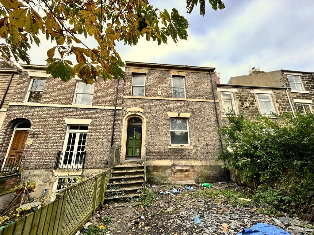 4 bed terraced house for sale in Woodbine Terrace, Bensham, Gateshead NE8, £88,000