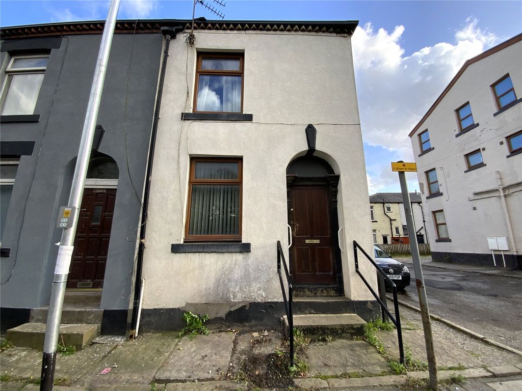 2 bed end terrace house for sale in Halifax Road, Rochdale, Greater Manchester OL16, £55,000