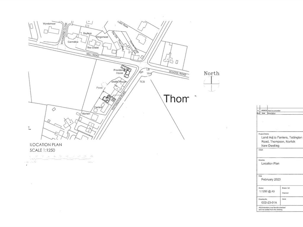 Land for sale in Tottington Road, Thompson IP24, £160,000