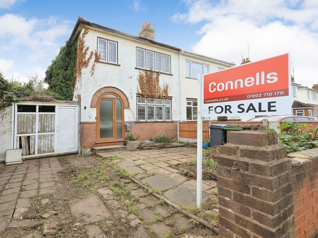 3 bed semi-detached house for sale in Bridgnorth Road, Compton, Wolverhampton WV6, £160,000