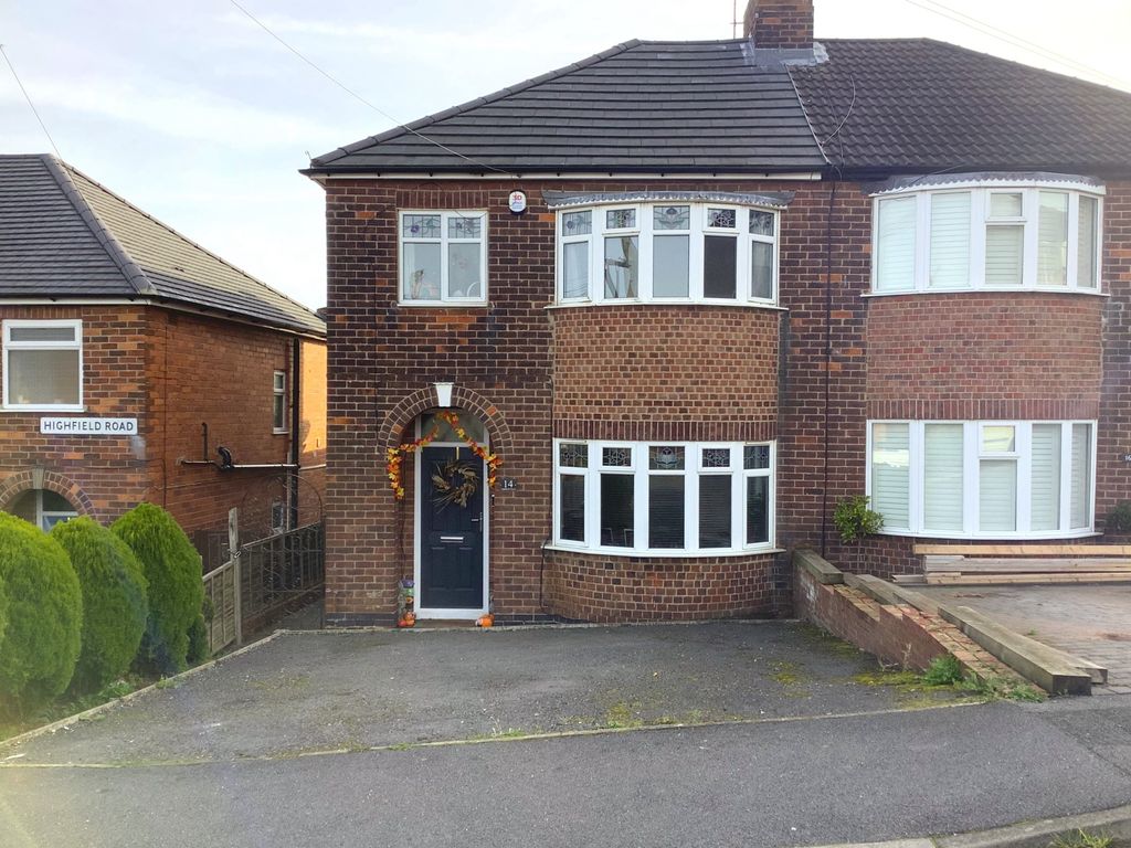 3 bed semi-detached house for sale in Highfield Road, Swadlincote DE11, £205,000