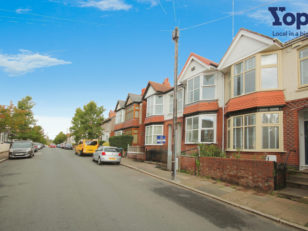 4 bed terraced house for sale in Harefield Road, Coventry CV2, £280,000