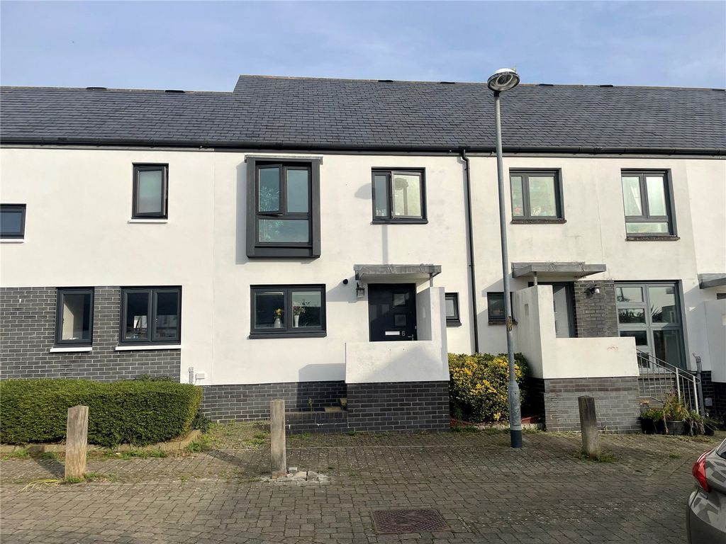 2 bed terraced house for sale in Tregaskes Parc, Bude, Cornwall EX23, £107,500