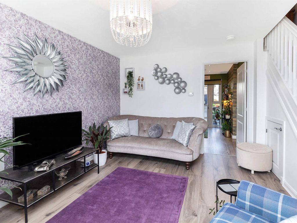 3 bed terraced house for sale in Hoggan Court, Longcroft, Bonnybridge, Stirlingshire FK4, £169,000