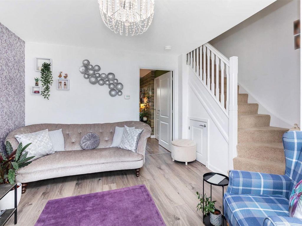 3 bed terraced house for sale in Hoggan Court, Longcroft, Bonnybridge, Stirlingshire FK4, £169,000