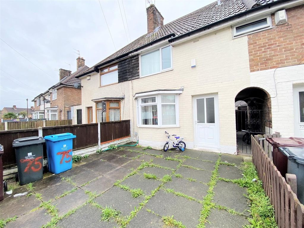 3 bed terraced house for sale in Barford Road, Huyton, Liverpool L36, £105,000