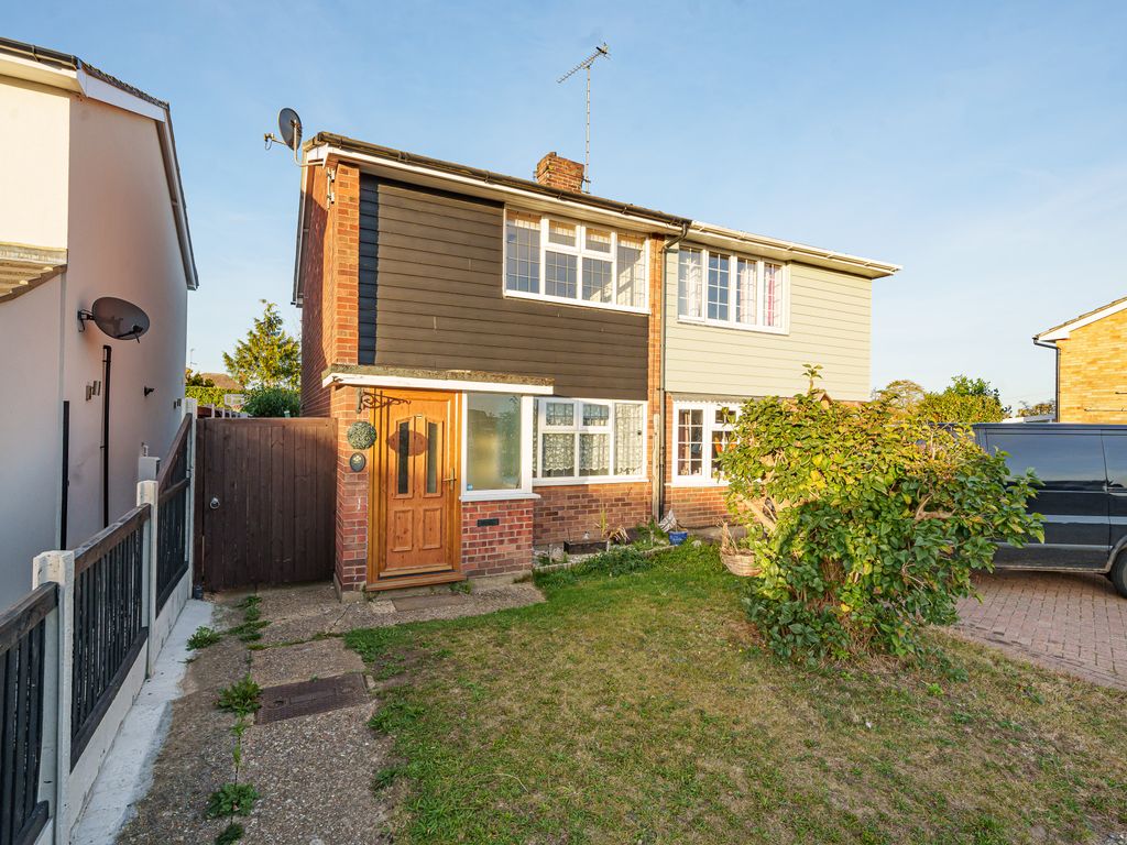 2 bed semi-detached house for sale in Bijou Close, Tiptree CO5, £270,000