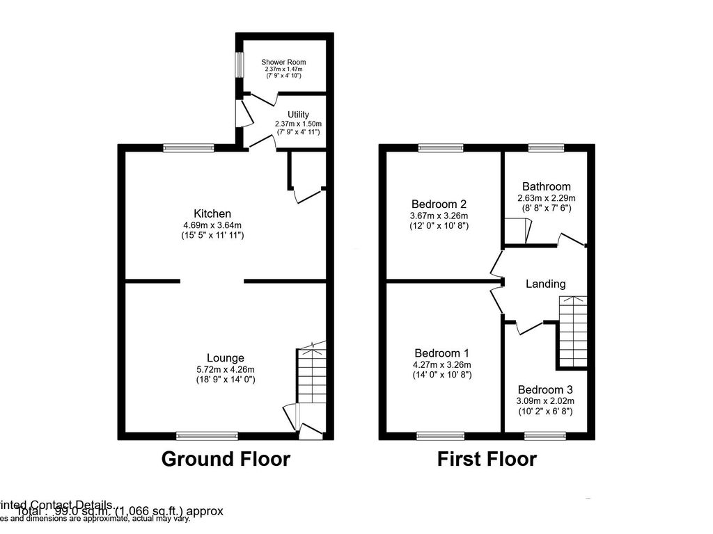 3 bed terraced house for sale in Milburn Road, Ashington NE63, £118,000