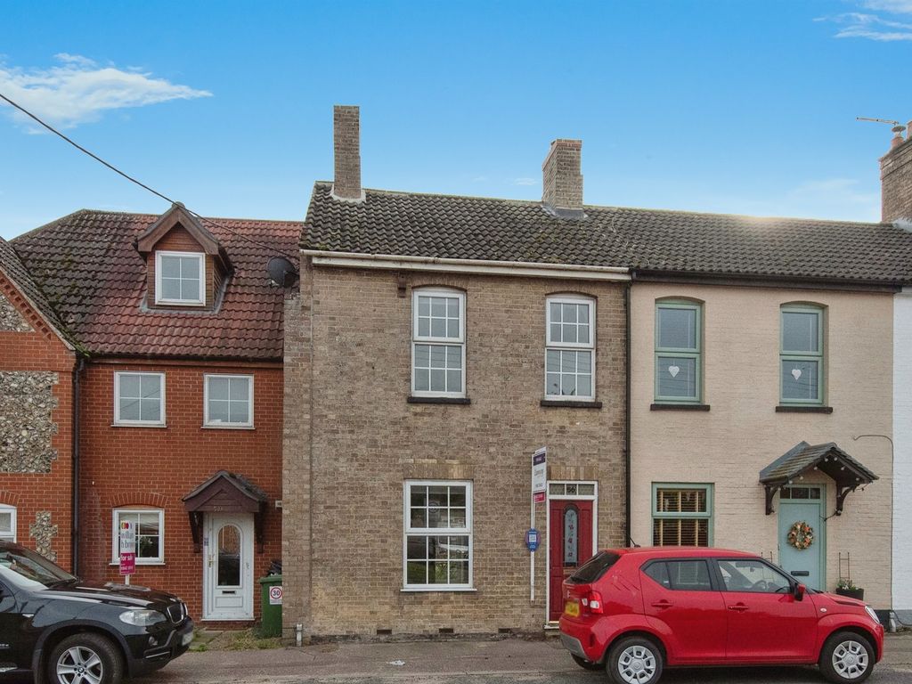 2 bed terraced house for sale in Main Street, Hockwold, Thetford IP26, £210,000
