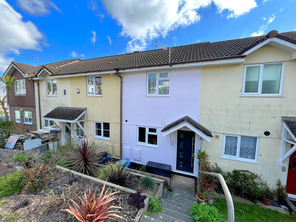 2 bed terraced house for sale in Biscombe Gardens, Saltash PL12, £195,000
