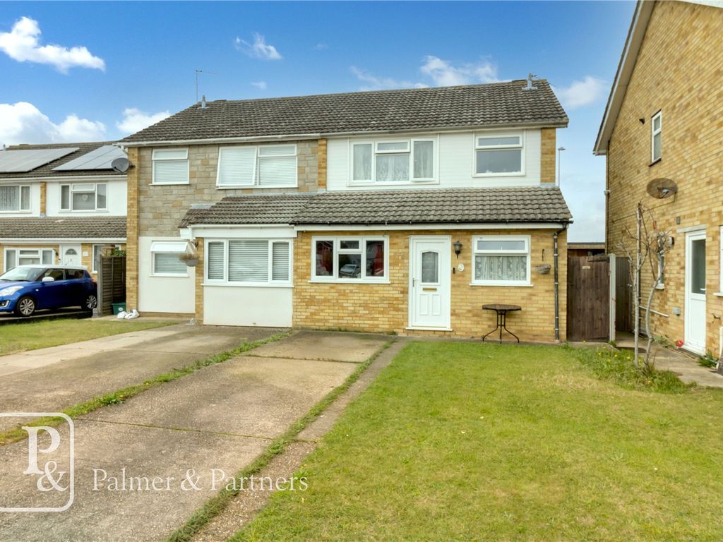 3 bed semi-detached house for sale in Norbury Close, Marks Tey, Colchester, Essex CO6, £290,000