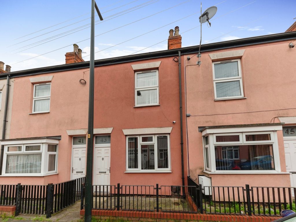 3 bed terraced house for sale in Guildford Street, Grimsby DN32, £77,500