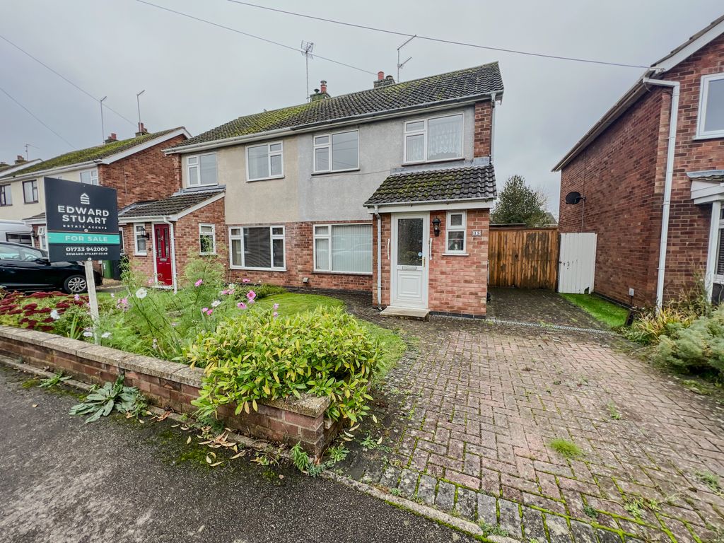 3 bed semi-detached house for sale in Chestnut Close, Glinton, Peterborough PE6, £250,000