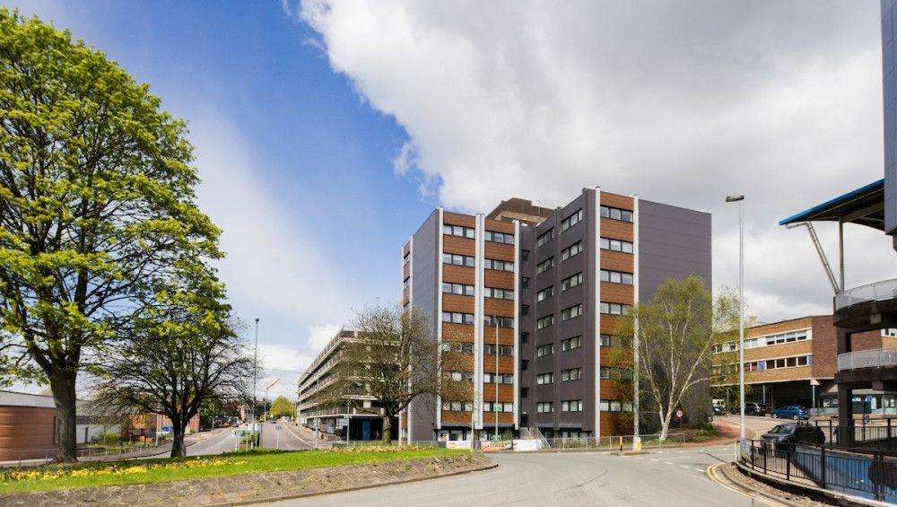 1 bed flat for sale in Keele House, The Midway, Newcastle-Under-Lyme ST5, £60,000