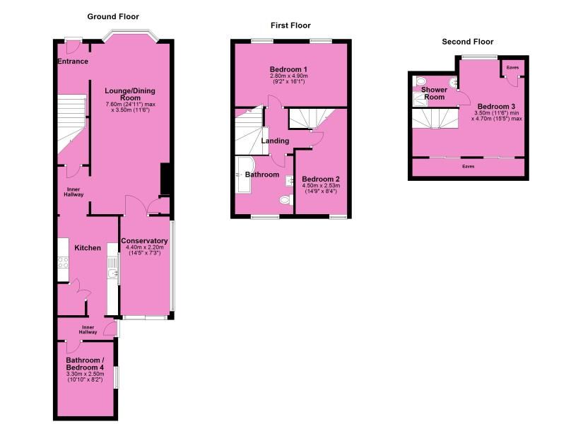 4 bed terraced house for sale in Bampton Street, Minehead TA24, £265,000