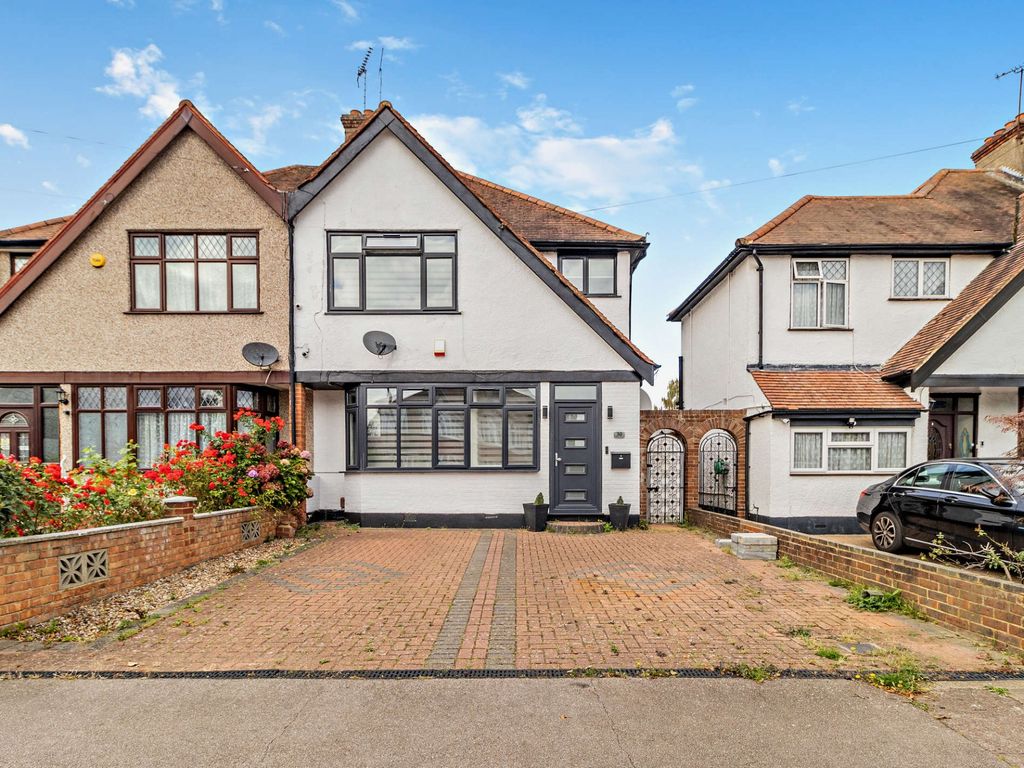 3 bed semi-detached house for sale in Hillcroft Avenue, Pinner HA5, £850,000