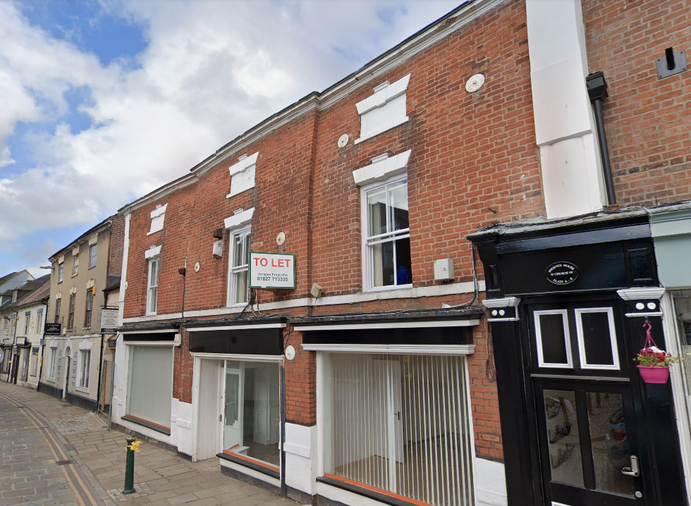 Retail premises to let in Church Street, Atherstone CV9, £13,500 pa