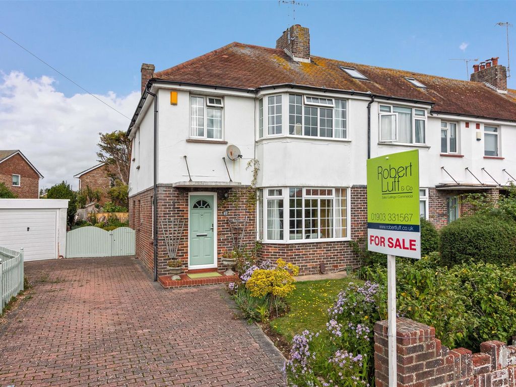 3 bed end terrace house for sale in Keymer Crescent, Goring-By-Sea, Worthing BN12, £425,000