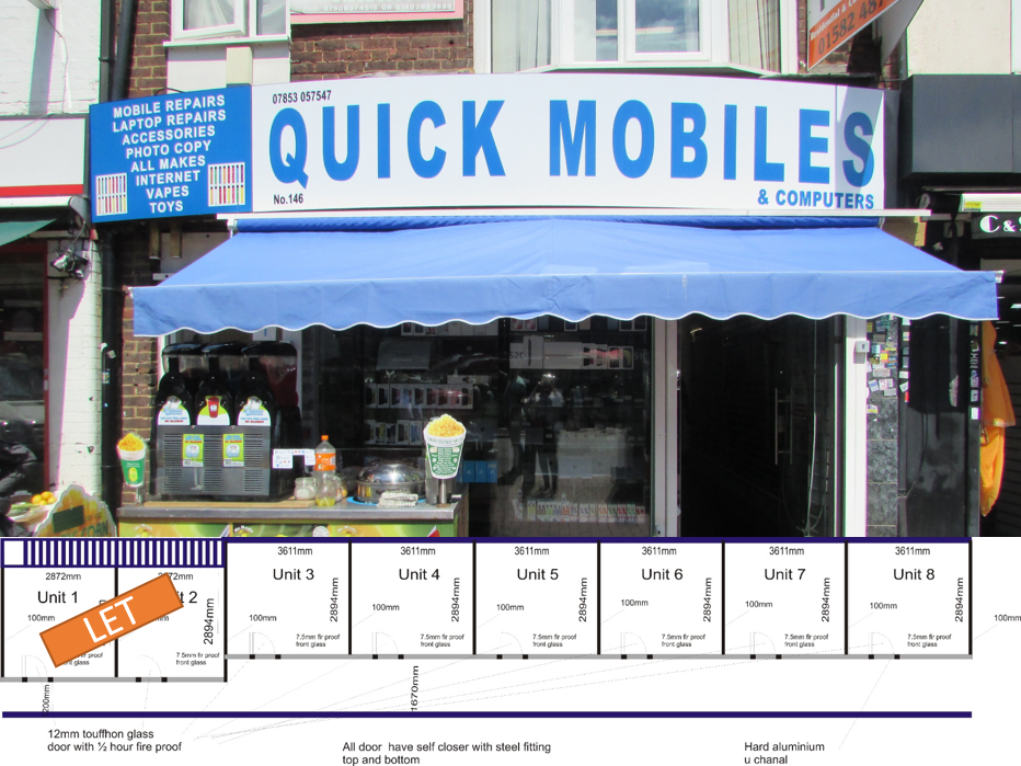 Retail premises to let in Dunstable Road, Luton, Bedfordshire LU1, £12,000 pa