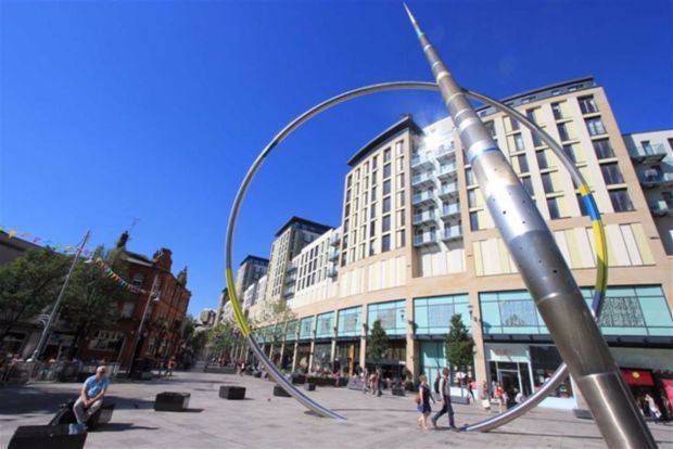 1 bed penthouse to rent in The Hayes, Cardiff CF10, £1,300 pcm
