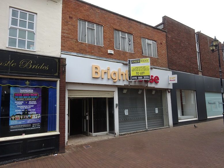 Retail premises to let in Market Street, Tamworth B79, Non quoting